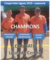 le club CATP - Tiflet Champion du  Trophée Inter-Ligues 2019
